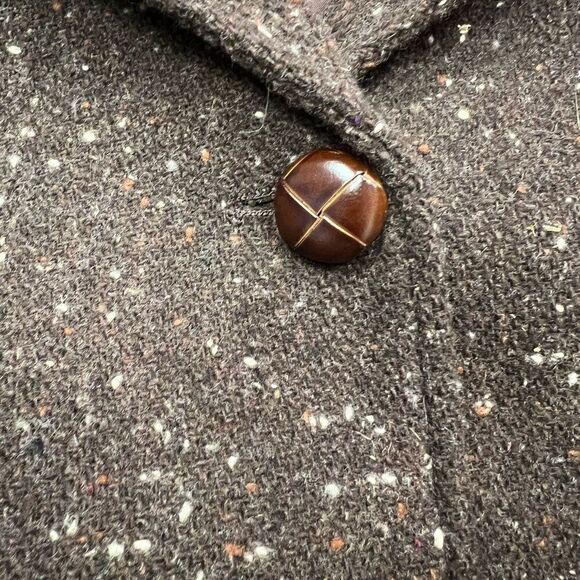 Chaus Sport wool blend brown heathered coat. Size 10 - Picture 5 of 6